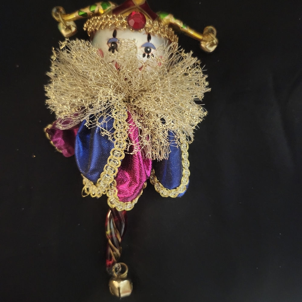 Moda Di Italia Jester Christmas Ornament with Bells - Picture 1 of 5